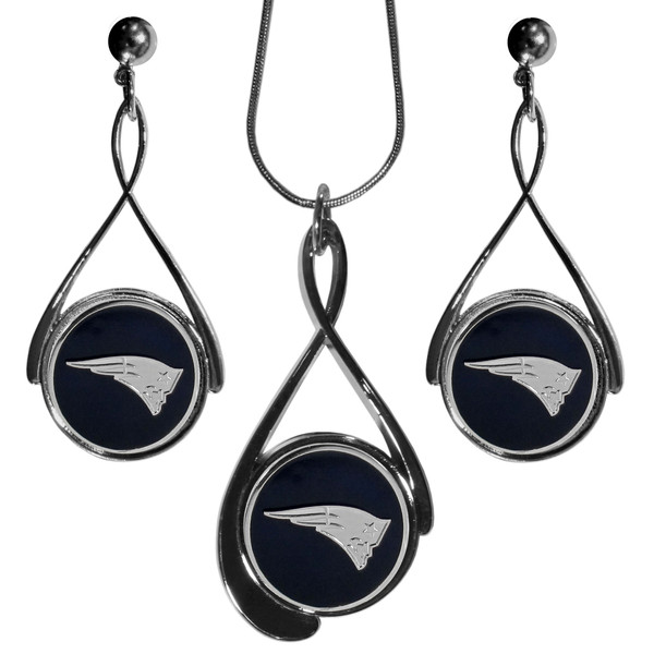 New England Patriots Tear Drop Jewelry Set