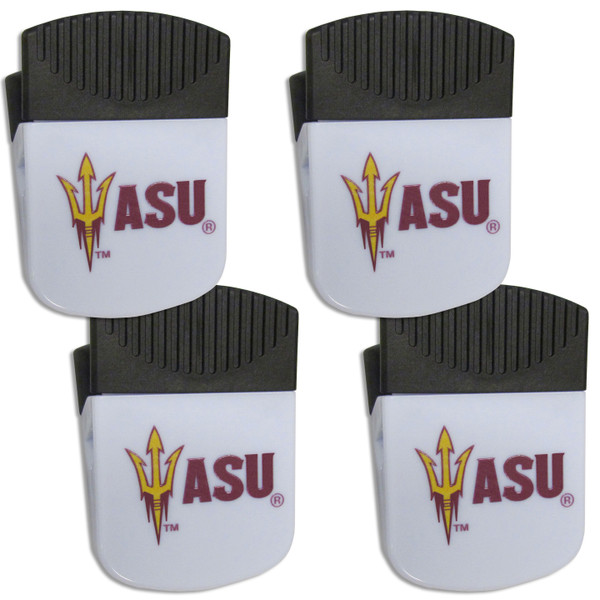 Arizona St. Sun Devils Chip Clip Magnet with Bottle Opener, 4 pack