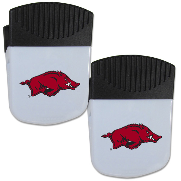 Arkansas Razorbacks Chip Clip Magnet with Bottle Opener, 2 pack