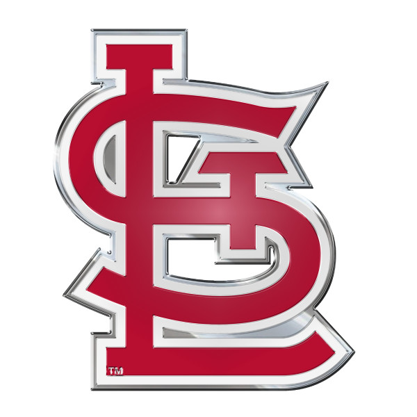 St. Louis Cardinals Embossed Color Emblem "STL" Alternate Logo