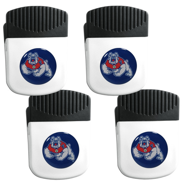 Fresno St. Bulldogs Clip Magnet with Bottle Opener, 4 pack