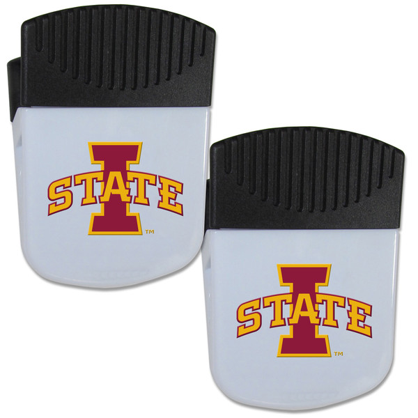 Iowa St. Cyclones Chip Clip Magnet with Bottle Opener, 2 pack