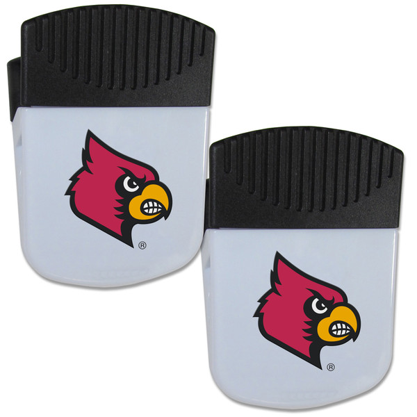 Louisville Cardinals Chip Clip Magnet with Bottle Opener, 2 pack