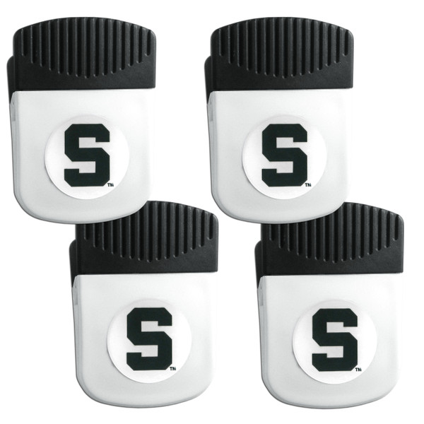 Michigan St. Spartans Clip Magnet with Bottle Opener, 4 pack