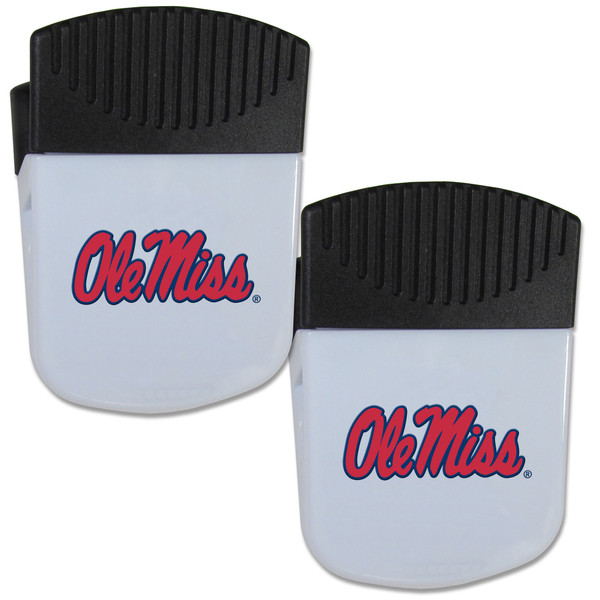 Mississippi Rebels Chip Clip Magnet with Bottle Opener, 2 pack