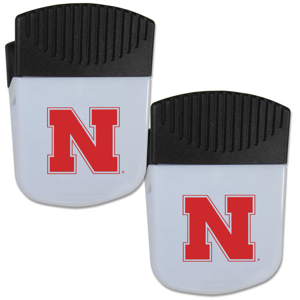 Nebraska Cornhuskers Chip Clip Magnet with Bottle Opener, 2 pack