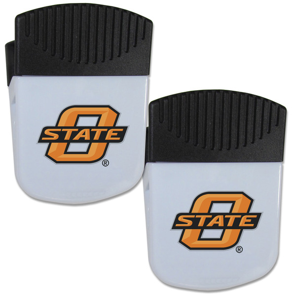 Oklahoma St. Cowboys Chip Clip Magnet with Bottle Opener, 2 pack