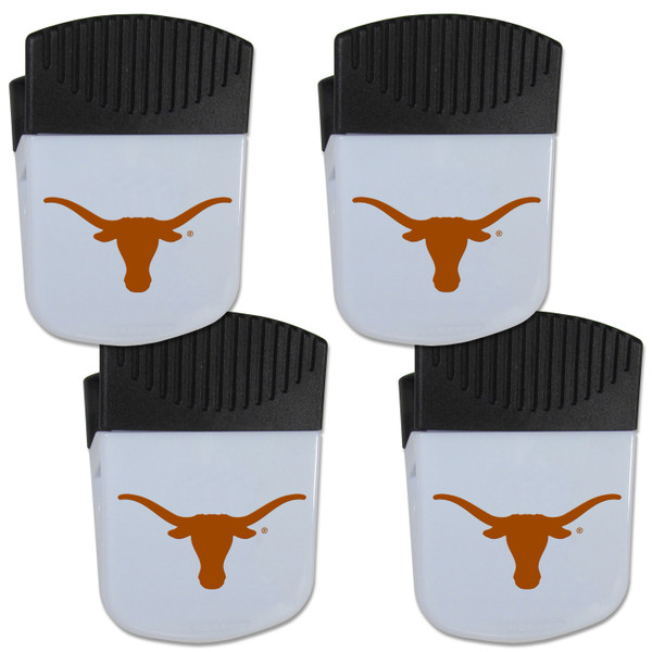 Texas Longhorns Chip Clip Magnet with Bottle Opener, 4 pack