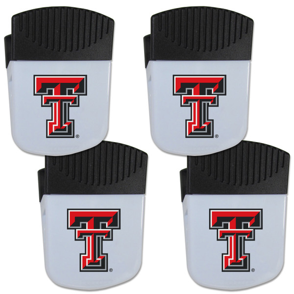 Texas Tech Raiders Chip Clip Magnet with Bottle Opener, 4 pack