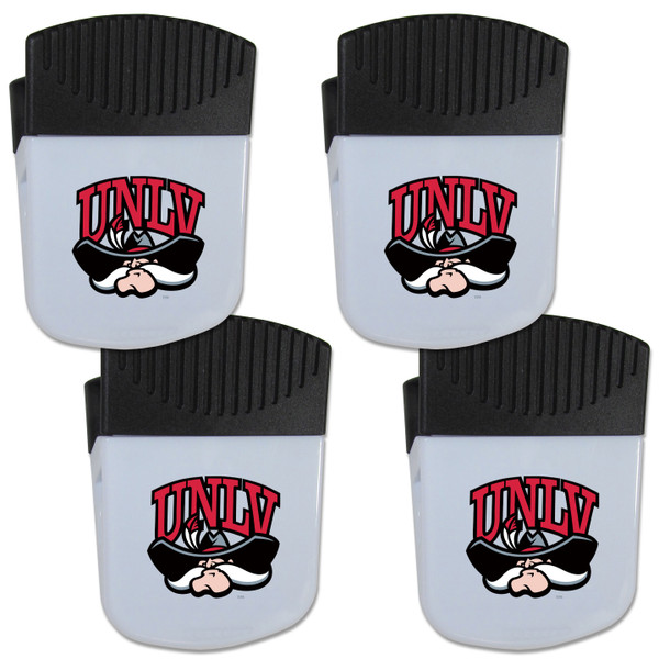 UNLV Rebels Chip Clip Magnet with Bottle Opener, 4 pack