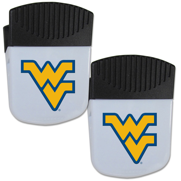 W. Virginia Mountaineers Chip Clip Magnet with Bottle Opener, 2 pack
