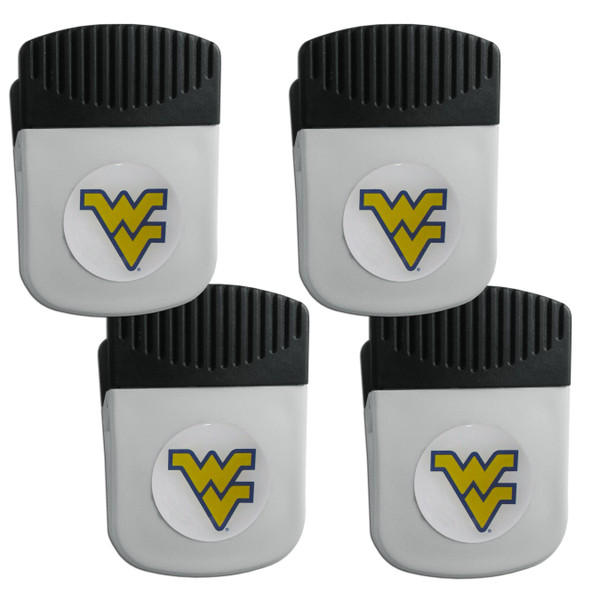 W. Virginia Mountaineers Clip Magnet with Bottle Opener, 4 pack