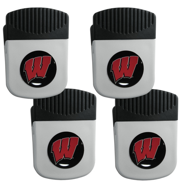Wisconsin Badgers Clip Magnet with Bottle Opener, 4 pack