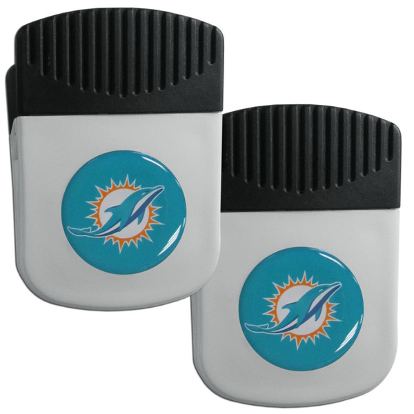 Miami Dolphins Clip Magnet with Bottle Opener, 2 pack