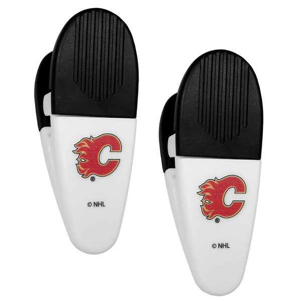Calgary Flames Mini Chip Clip Magnets, 2 pk