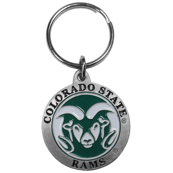 Our fully cast, metal Colorado St. Rams key chain has intricate detail and expertly enameled color.