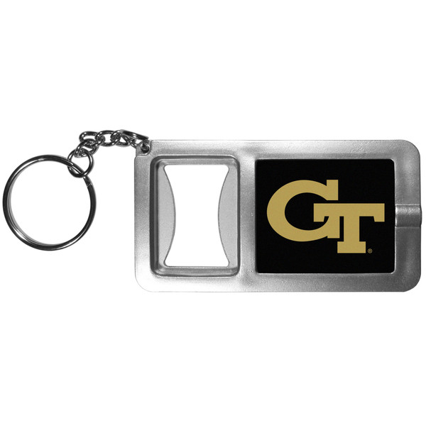 Georgia Tech Yellow Jackets Flashlight Key Chain with Bottle Opener