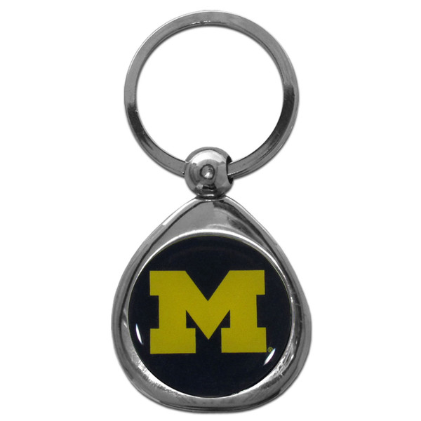 Michigan Wolverines Chrome Key Chain