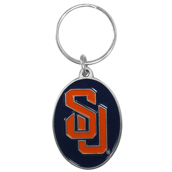 Syracuse Orange Carved Metal Key Chain