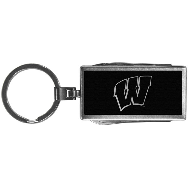 Wisconsin Badgers Multi-tool Key Chain, Black