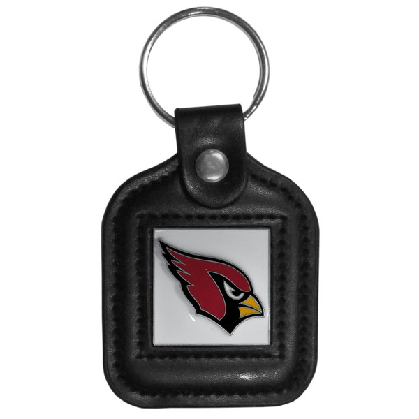 Arizona Cardinals Square Leatherette Key Chain