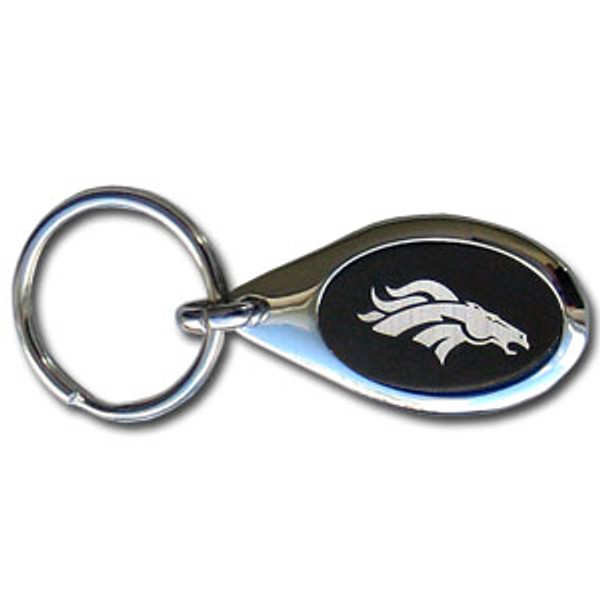 Denver Broncos Etched Key Chain