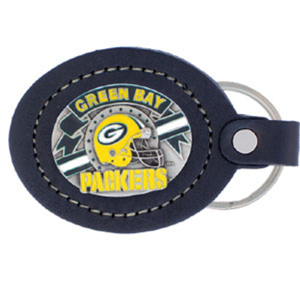 Leather Keychain - Green Bay Packers