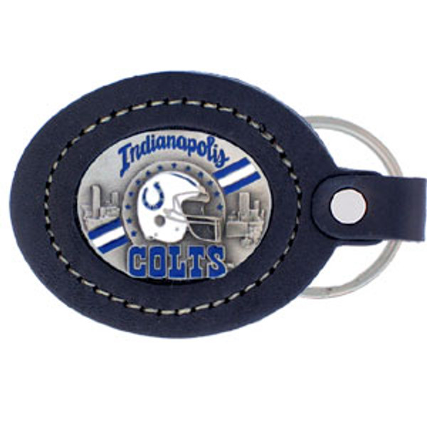 Leather Keychain - Indianapolis Colts