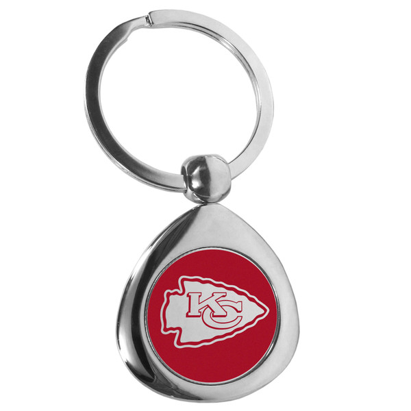 Kansas City Chiefs Round Teardrop Key Chain