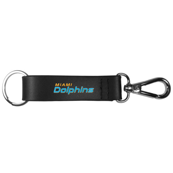 Miami Dolphins Black Strap Key Chain