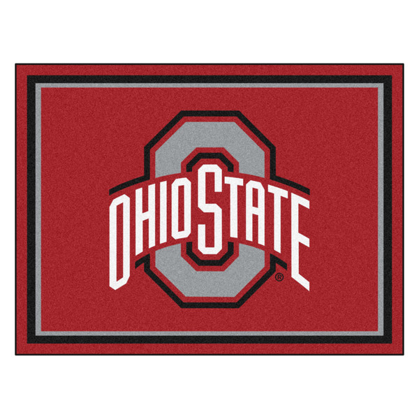 Ohio State University - Ohio State Buckeyes 8x10 Rug Ohio State Primary Logo Red