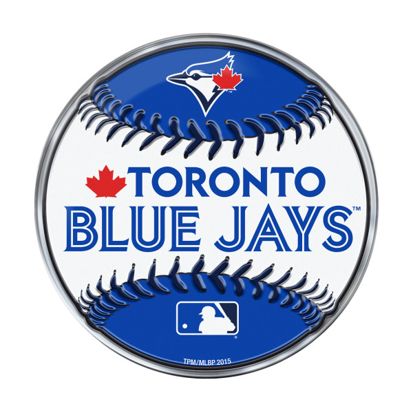 Toronto Blue Jays Embossed Baseball Emblem Primary Logo and Wordmark