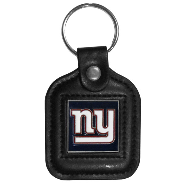 New York Giants Square Leatherette Key Chain