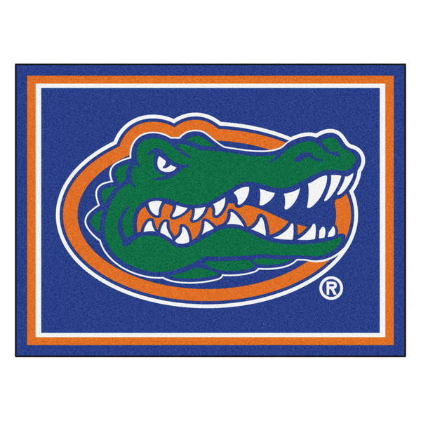 University of Florida - Florida Gators 8x10 Rug Gator Head Primary Logo Blue