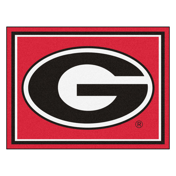University of Georgia - Georgia Bulldogs 8x10 Rug G Primary Logo Red