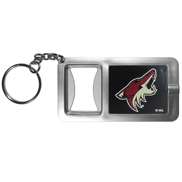 Arizona Coyotes® Flashlight Key Chain with Bottle Opener