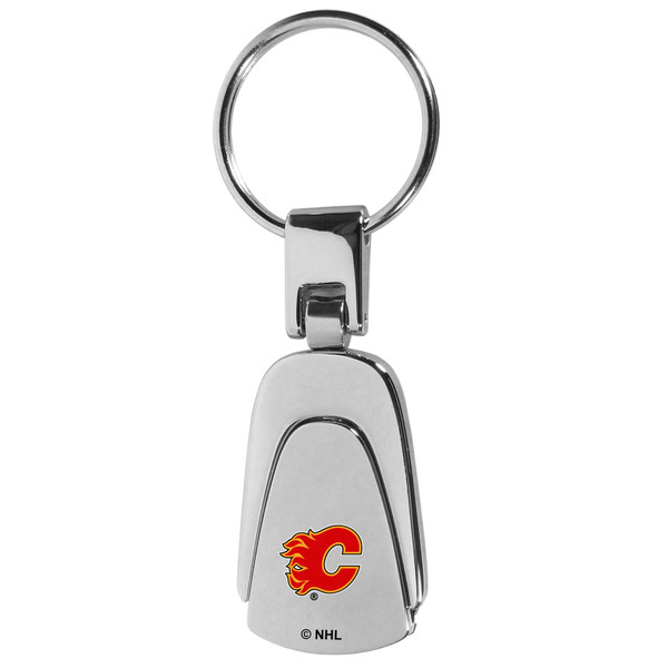 Calgary Flames® Steel Teardop Key Chain