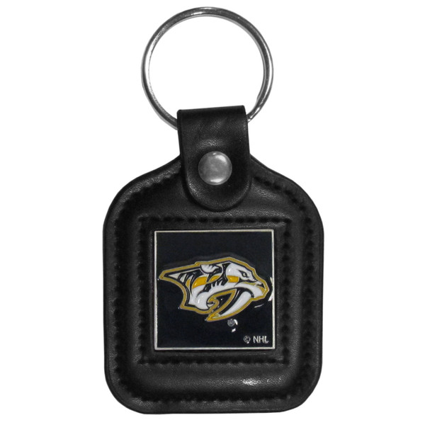 Nashville Predators® Square Leatherette Key Chain