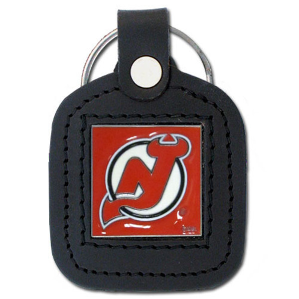 New Jersey Devils® Square Leatherette Key Chain