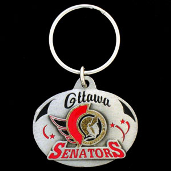 Ottawa Senators® Carved Metal Key Chain