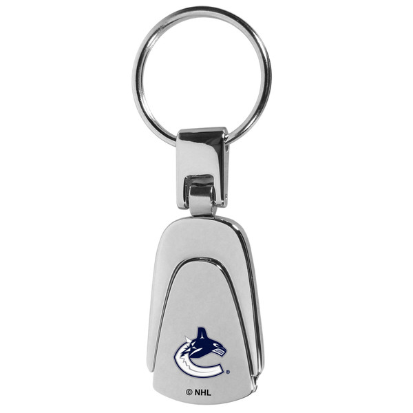 Vancouver Canucks® Steel Teardop Key Chain