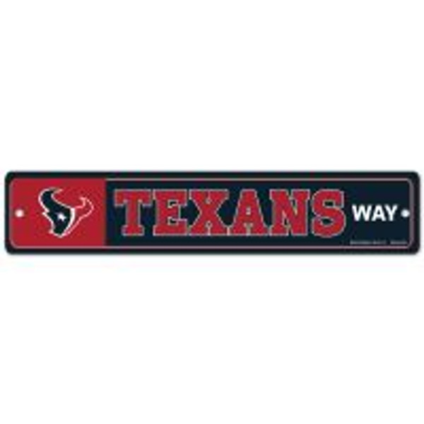 Houston Texans Street / Zone Sign 3.75" X 19"