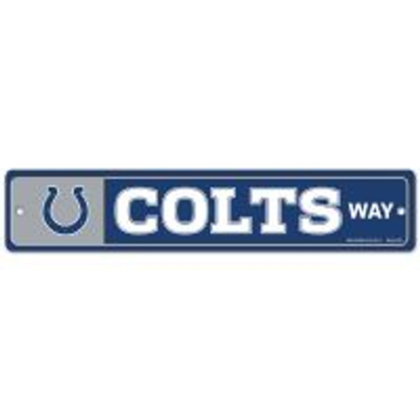 Indianapolis Colts Street / Zone Sign 3.75" X 19"