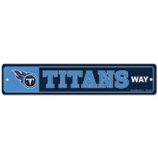 Tennessee Titans Street / Zone Sign 3.75" X 19"