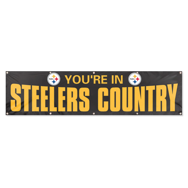 Pittsburgh Steelers Giant 8' x 2' Banner