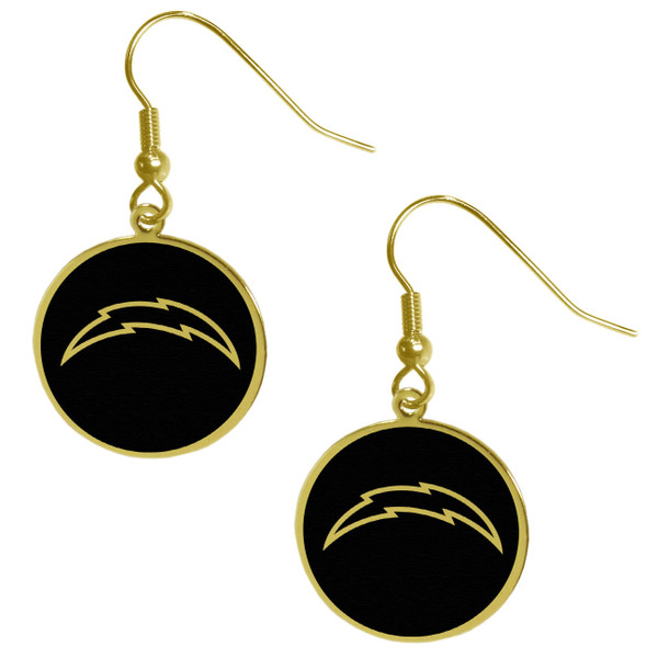 Los Angeles Chargers Gold Tone Earrings