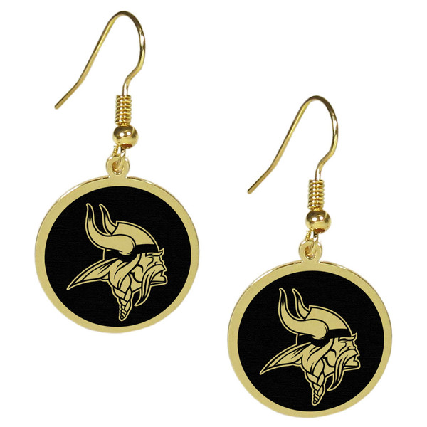 Minnesota Vikings Gold Tone Earrings