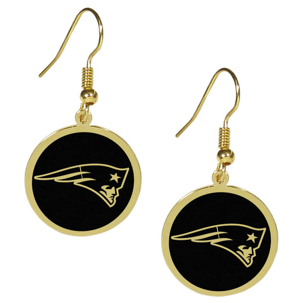 New England Patriots Gold Tone Earrings