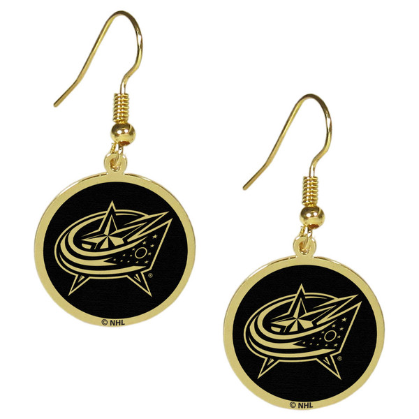 Columbus Blue Jackets® Gold Tone Earrings