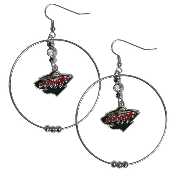 Minnesota Wild® 2 Inch Hoop Earrings
